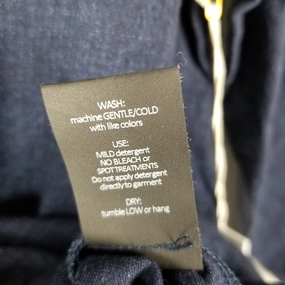 Studio 412 Womens Blue Linen Long Sleeve Dress Size XL Quiet Luxury Minimalist - Picture 11 of 12